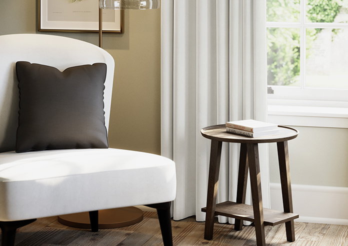 Luxe Velvet (Blackout) Eyelet, Stone - Ready Made Curtains - Image 6